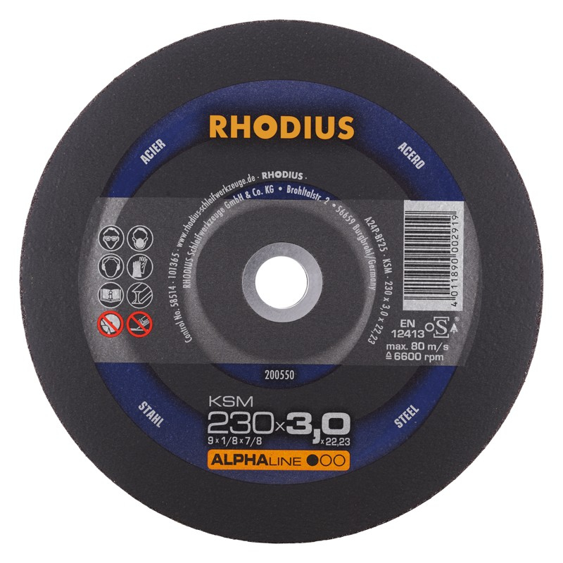 Rhodius Disks metālam KSM 230x3x22,23