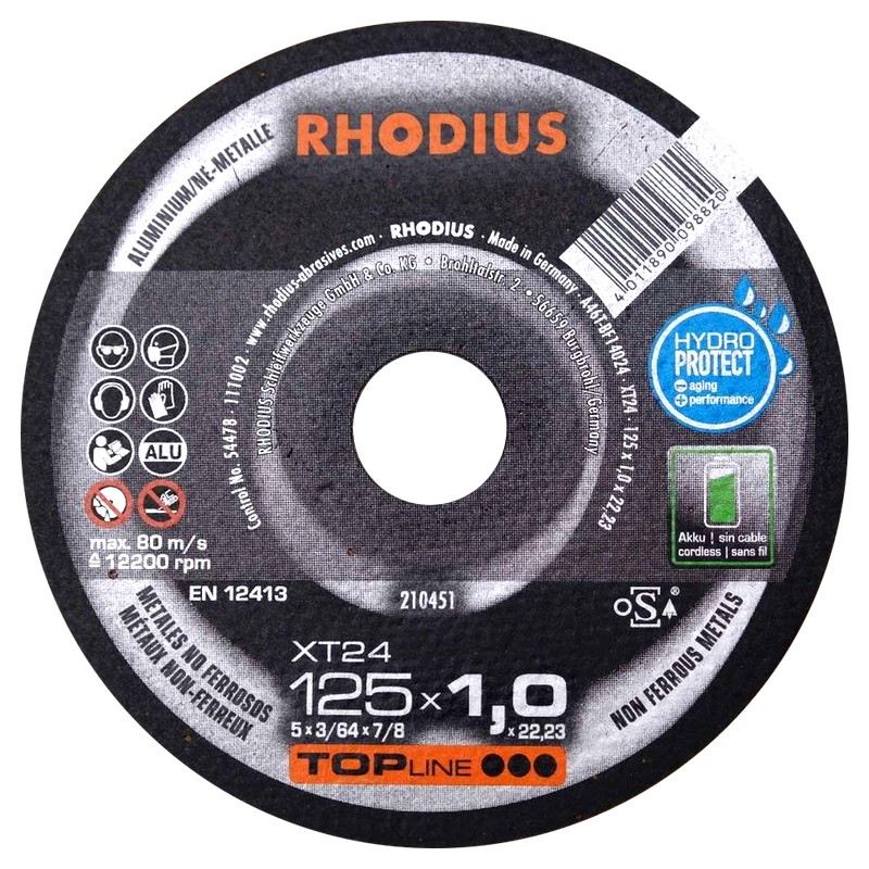 Rhodius Alumīnija griešanas disks 125x1x22