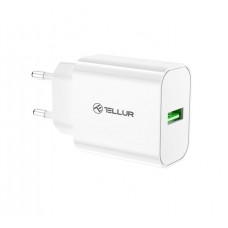 Tellur USB-A Wall Charger 18W with QC3.0 White
