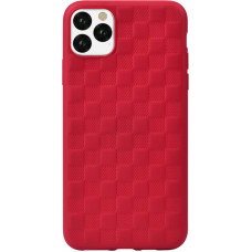 Devia Woven2 Pattern Design Soft Case iPhone 11 Pro red