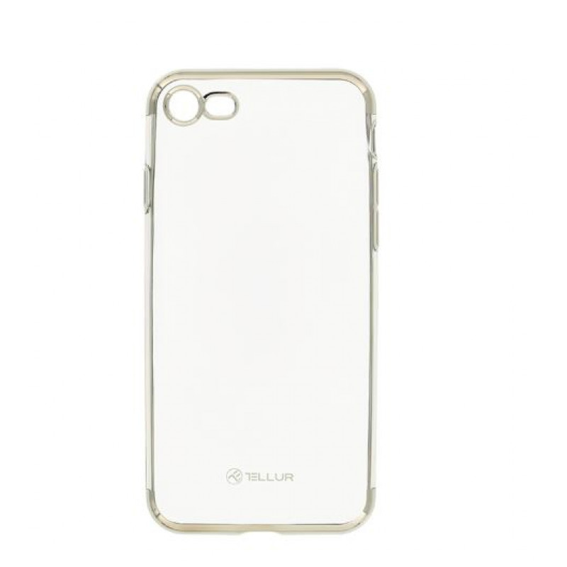 Tellur Cover Silicone Electroplated for iPhone 8 silver