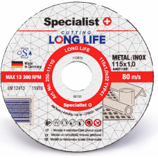 Specialist+ Disks metālam LongLife 115x1x22
