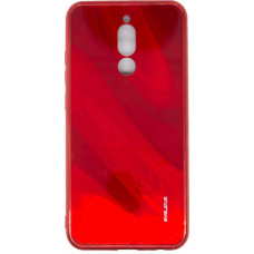 Xiaomi Redmi 8 Water Ripple Full Color Electroplating Tempered Glass Case Red