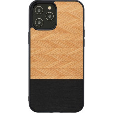 MAN&WOOD case for iPhone 12 Pro Max herringbone nero black