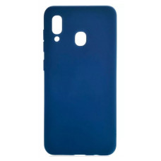 Samsung A20 Silicon Case Dark Blue