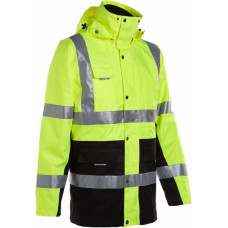 North Ways 4 In 1 High Visibility Parka North Ways Wellington 2277 Neon Yellow, size XL