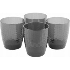 Cambridge CM07650GEU7 Fete Hammered 4pcs tumbler set grey