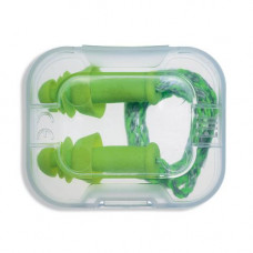 Uvex Reusable ear plugs with cord Uvex Whisper+, lime, SNR 27dB, size M, in a plastic mini box