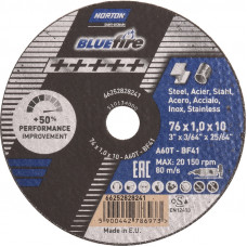 Norton Cutting disc Norton Blue Fire A60 T41 - 76x1x10mm