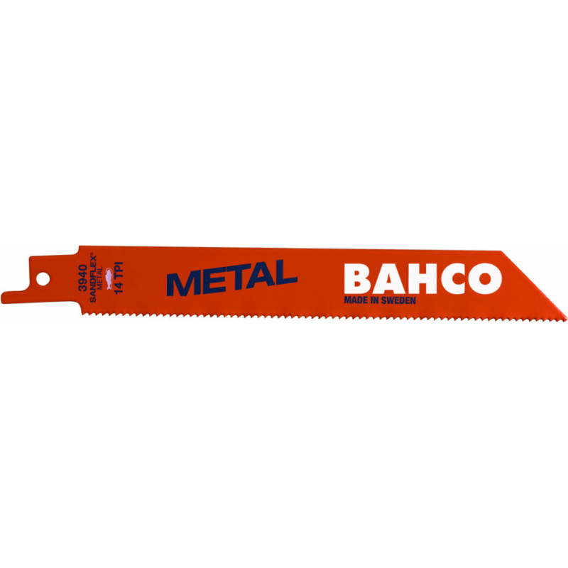 Bahco Zobenzāģa asmeņi Sandflex Bi-Metal 300mm*0,9mm ST 14TPI, metālam, 5 gab