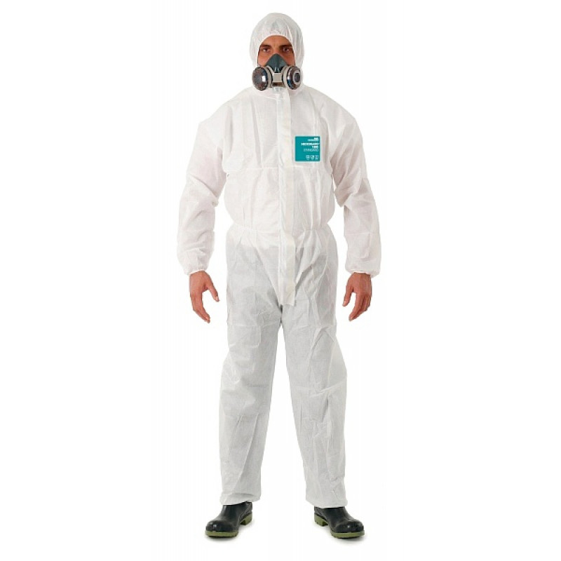 Ansell Disposable coverall Type 5/6 Ansell Alphatec 1800 Standard, white, size XXL