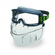 Uvex Safety goggles Uvex Ultravision with detachable face mask. PC clear lens, supravision excellence (anfi scratch, anti fog) coating. Rubber strap. Impact B class