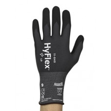 Ansell Safety gloves Ansell HyFlex 11-840, size 6. Nylon, spandex. Foam nitrile palm dipped.
