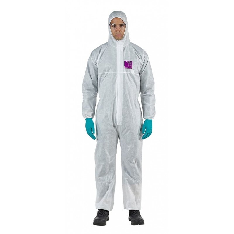 Ansell Disposable coverall Type 5/6 Ansell Alphatec 1500 Plus, white, size L