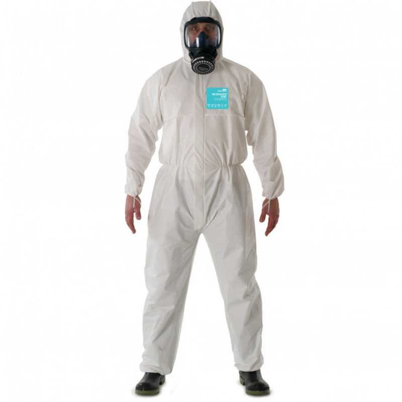 Ansell Disposable coverall Type 5/6 Ansell Alphatec 2000, white, size L