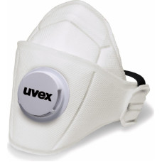 Uvex Face mask silv-Air Premium 5310 FFP3, folding mask with valve, white, 3 pcs packed