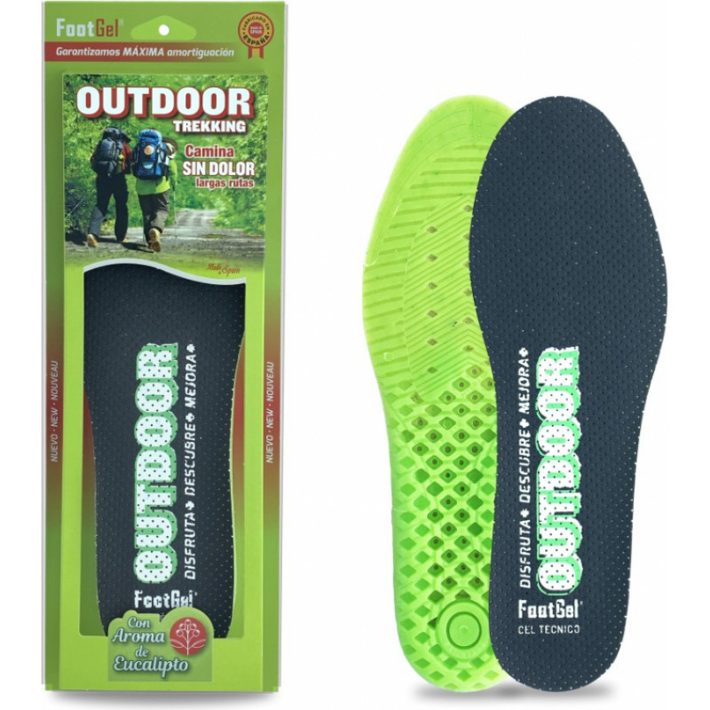 Footgel Insoles Footgel Plantilla Outdoor Eucalipto Talla, size 35-38