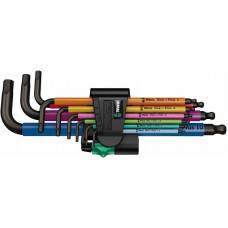 Wera HEX L-atslēgu komplekts, garā tipa, daudzkrāsains, metrisks