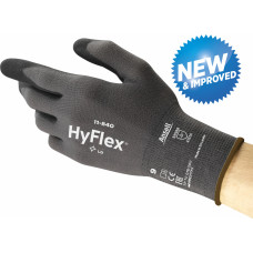 Ansell Safety gloves Ansell HyFlex 11-840 Vending Pack, size 7. Nylon, spandex. Foam nitrile palm dipped.