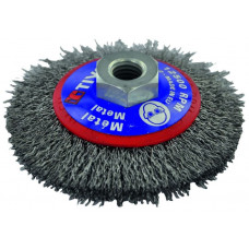 Tivoly Steel wire brush for angle grinder, 100mm, Ø0.35mm, M14