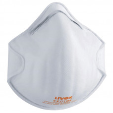 Uvex Face mask silv-Air classic 2200 FFP 2, preformed mask without valve, white, 3 pcs retail pack