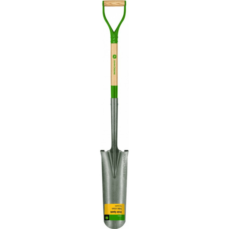 Truper Drenāžas lāpsta ar koka kātu 126 cm un tērauda D veida rokturi John Deere®