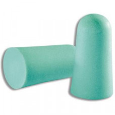 Uvex Ear plugs, disposable, One-fit, non-corded, pair packed. Sky blue. SNR: 31dB. 1 pair. For loud environments.