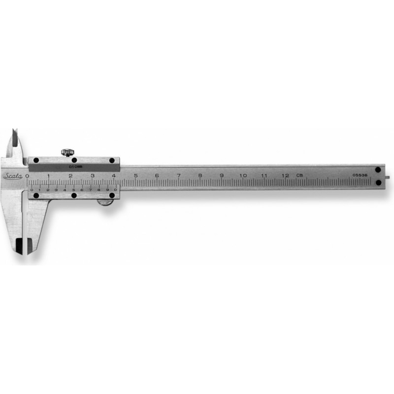 Scala kabatas formāta bīdmērs 125x40mm 1/10mm, hromēts