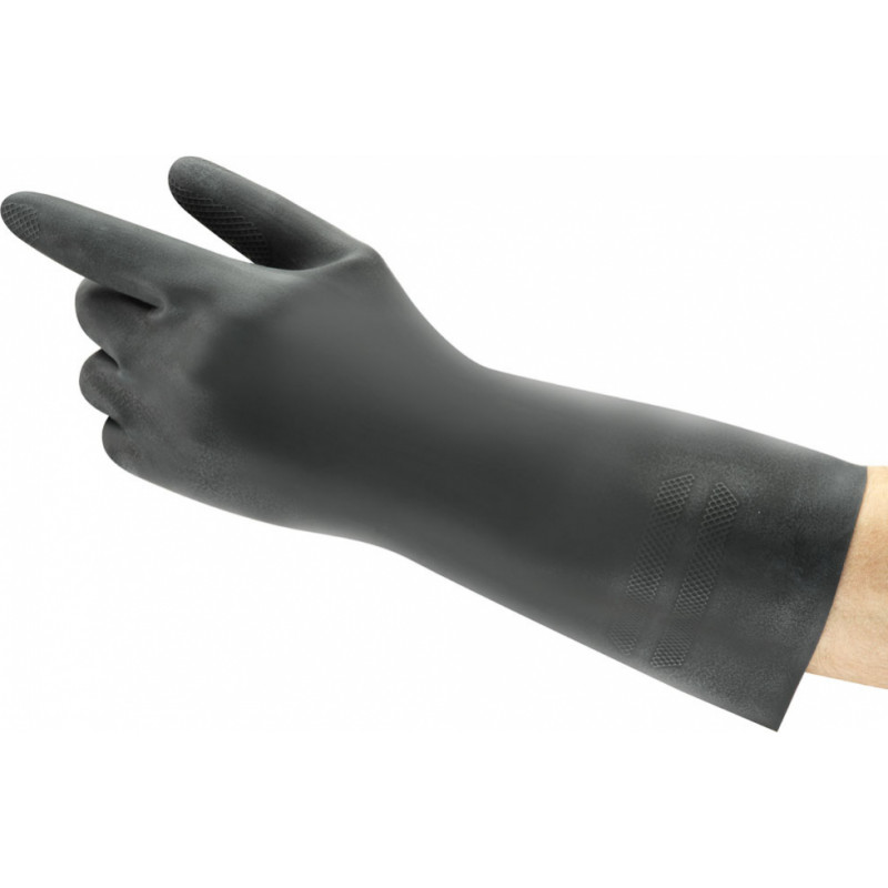 Ansell Safety chemical gloves Ansell AlphaTec Neoprene 29-500, length 300mm, black, size 9