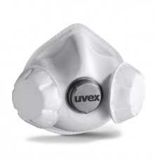 Uvex respirātors Silv-Air Exxcel 7333 3D, FFP3, vairākreiz lietojams, ar lielu vārstu un diviem papildus sāna vārstiem vieglākai elpošanai