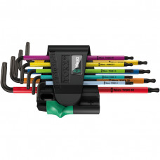 Wera Multicolour BO L-key set for tamper-proof TORX® screws, long, BlackLaser