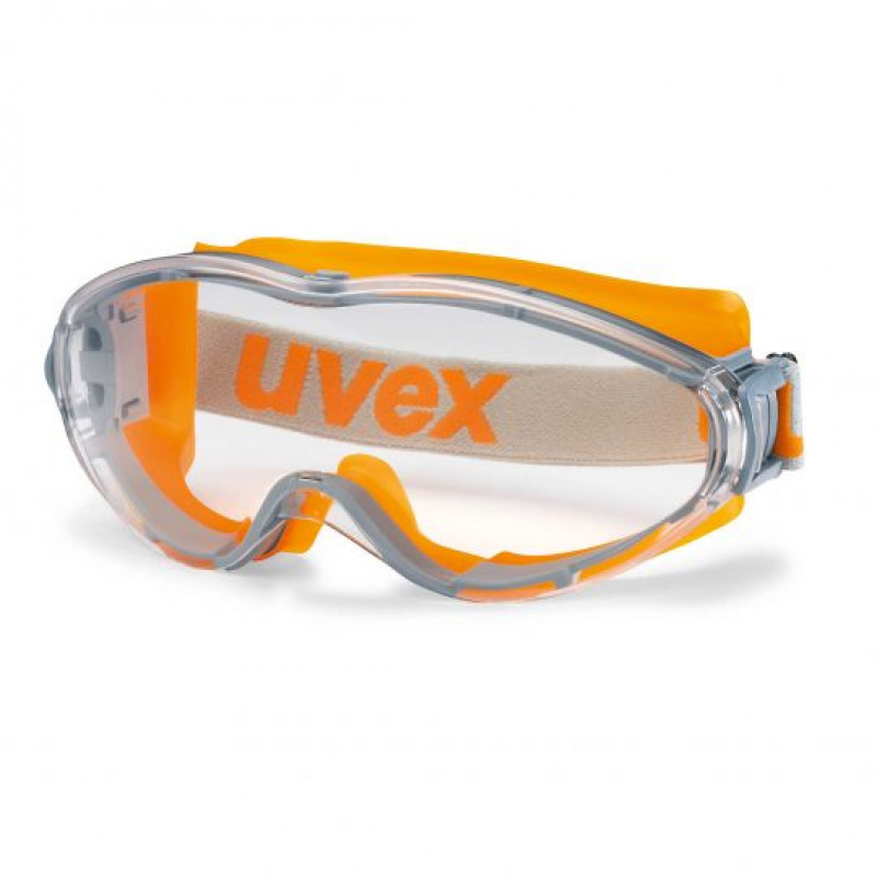Uvex Safety goggles Uvex Ultrasonic, clear panoramamic lense, supravision excellence coating, grey/orange