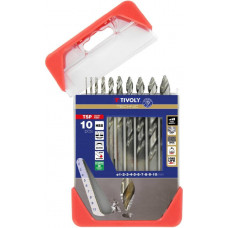 Tivoly Metal drill bit set 1-10mm, 