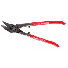 Freund Straight cutting snips, cut left, Ideal HRC 56, 260 mm (red PVC handles)