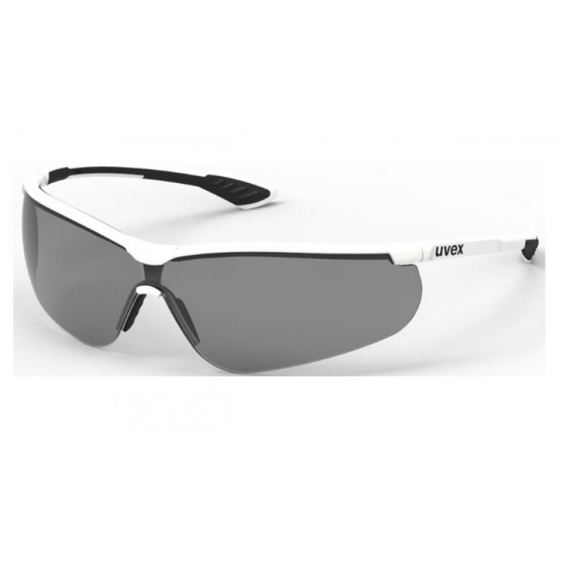 Uvex Safety glasses Uvex Uvex Sportstyle, dark lense, supravision extreme (anti scratch, anti fog) coating, white/black.