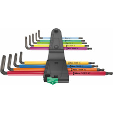 Wera L-key set multicolour XL for TORX screws, long version 967/9 TX XL