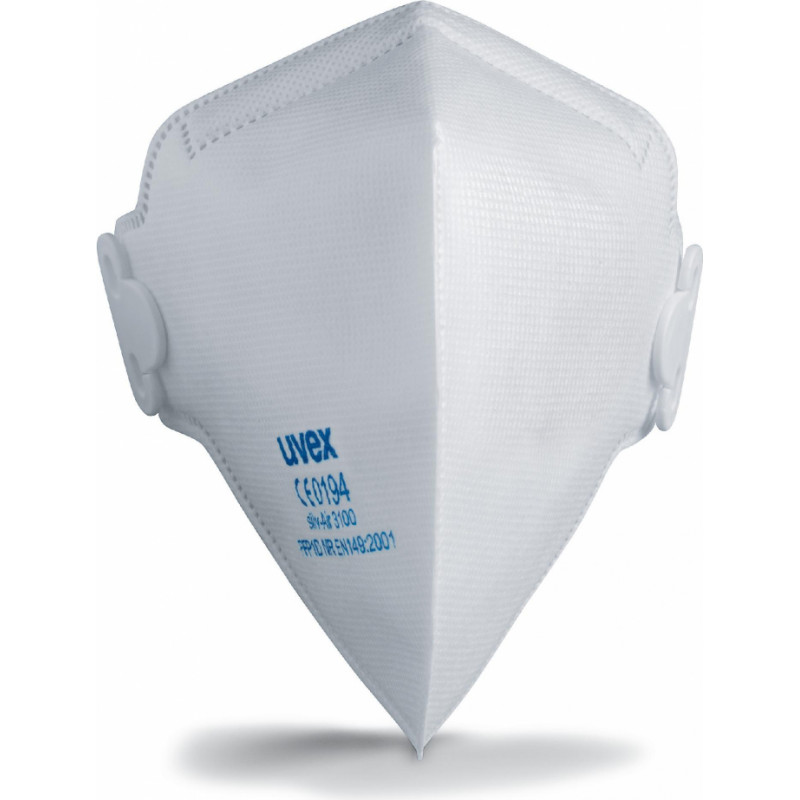 Uvex Respirātors Silv-Air Classic 3100, FFP1, Bez Vārsta, Balts, 3 gab iepakojumā