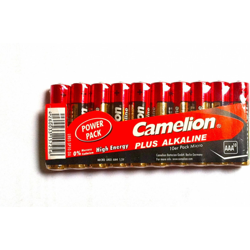 Camelion Elementi alkaline AAA LR03-SP10 10 gab