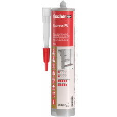 Fischer Poliuretāna līme Express PU, bēšs 310 ml + cimdi