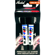 Markal Marķieri Dura-Ink 60, melni 2 gab.