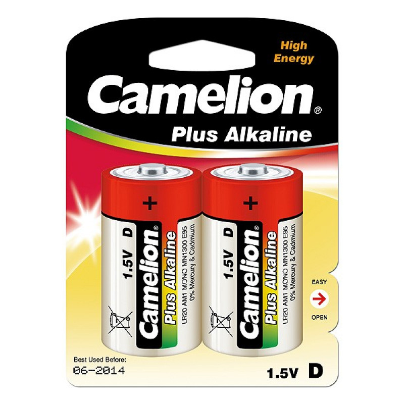 Camelion Elementi Alkaline LR20-BP2 D 2 gab