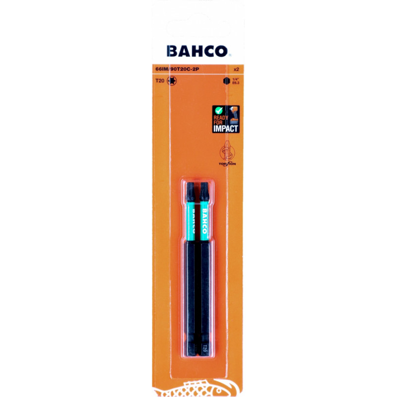 Bahco Uzgaļi 66IM T20 90mm Impact, 2 gab.