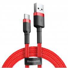 Baseus Kabelis USB2.0 A spraudnis - USB C spraudnis, 1.0m QC3.0 ar neilona apdari sarkana BASEUS
