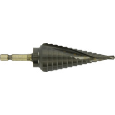 Tivoly HSS step drill bit - TiAlN coated - Helical - Split point - Hexa shank (Hanging box) / ØMin/Max : 4/30