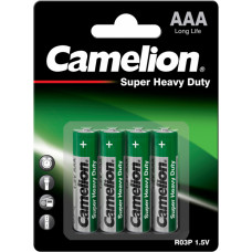 Camelion Šūnas, oglekļa cinks, AAA, R03, B4, KAMELIONS, 4 gab.