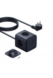 Baseus EnerFill FA11 Cube Power Strip 3AC+1U+1C 67W 1.5m EU Cosmic Black