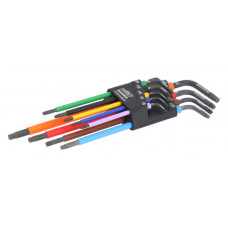 Bahco Torx L veida atslēgu komplekts Bahco 9 gab. T8-T40, krāsu kods
