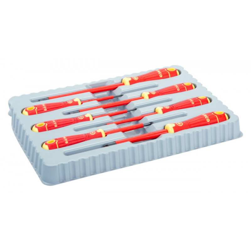 Bahco 7PCS insulated screwdriver set slot/PZ