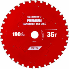 Specialist+ griešanas disks Sandwich 190x30x36T