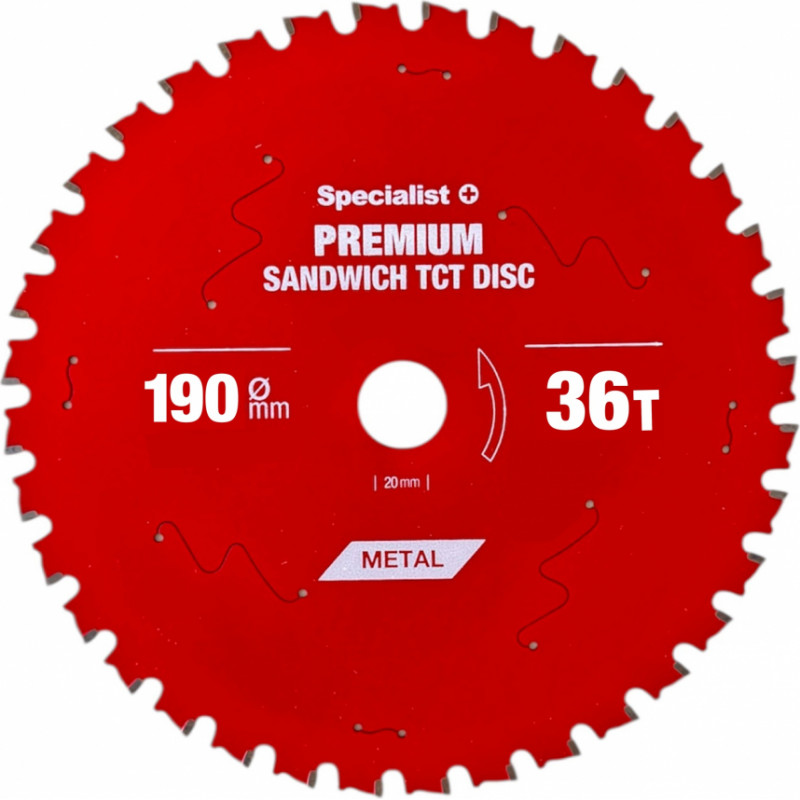 Specialist+ griešanas disks Sandwich 190x30x36T